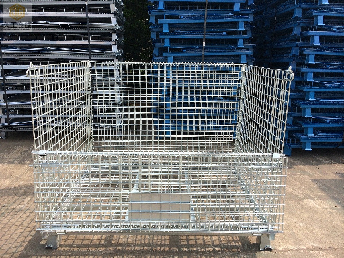 久工倉(cāng)儲(chǔ)設(shè)備-折疊式倉(cāng)儲(chǔ)籠加蓋，久工倉(cāng)儲(chǔ)籠表面鍍鋅處理-南京倉(cāng)儲(chǔ)籠廠家