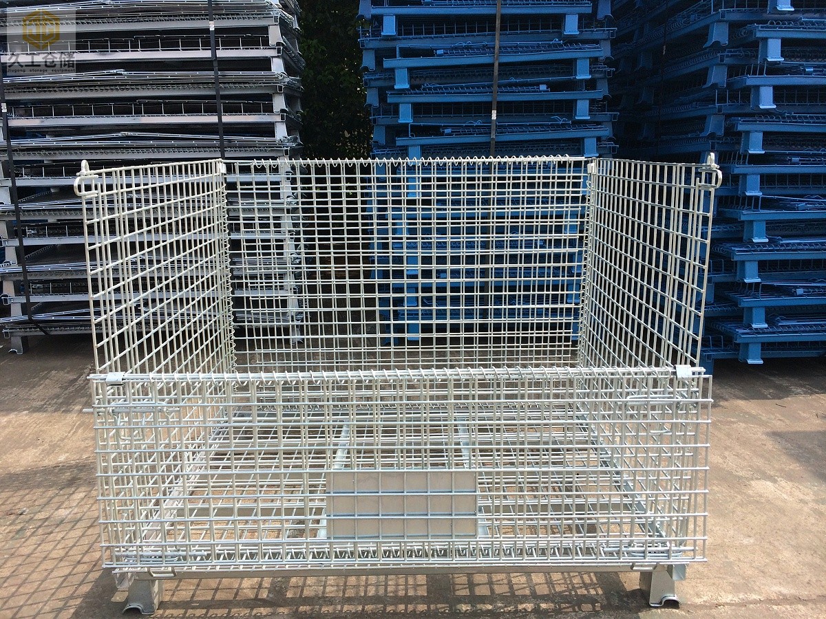久工倉(cāng)儲(chǔ)設(shè)備-折疊式倉(cāng)儲(chǔ)籠加蓋，久工倉(cāng)儲(chǔ)籠表面鍍鋅處理-南京倉(cāng)儲(chǔ)籠廠家