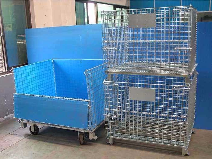 可堆垛萬(wàn)通板折疊倉(cāng)儲(chǔ)籠