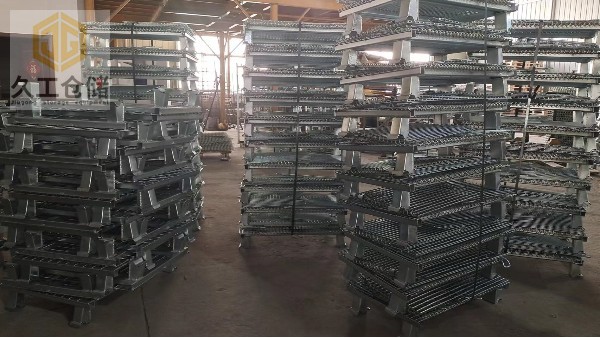 久工倉(cāng)儲(chǔ)設(shè)備定制倉(cāng)儲(chǔ)籠堆垛打包發(fā)貨前檢查，南京倉(cāng)儲(chǔ)籠廠家-倉(cāng)庫(kù)籠蝴蝶籠支持定制