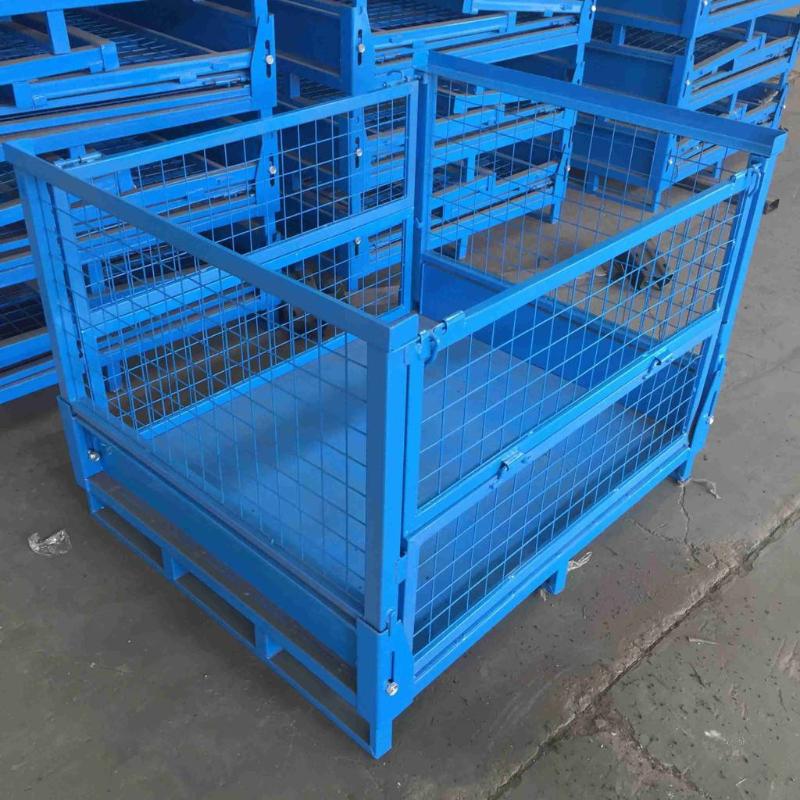 可折疊金屬周轉(zhuǎn)箱及料架 – 南京久工倉(cāng)儲(chǔ)
