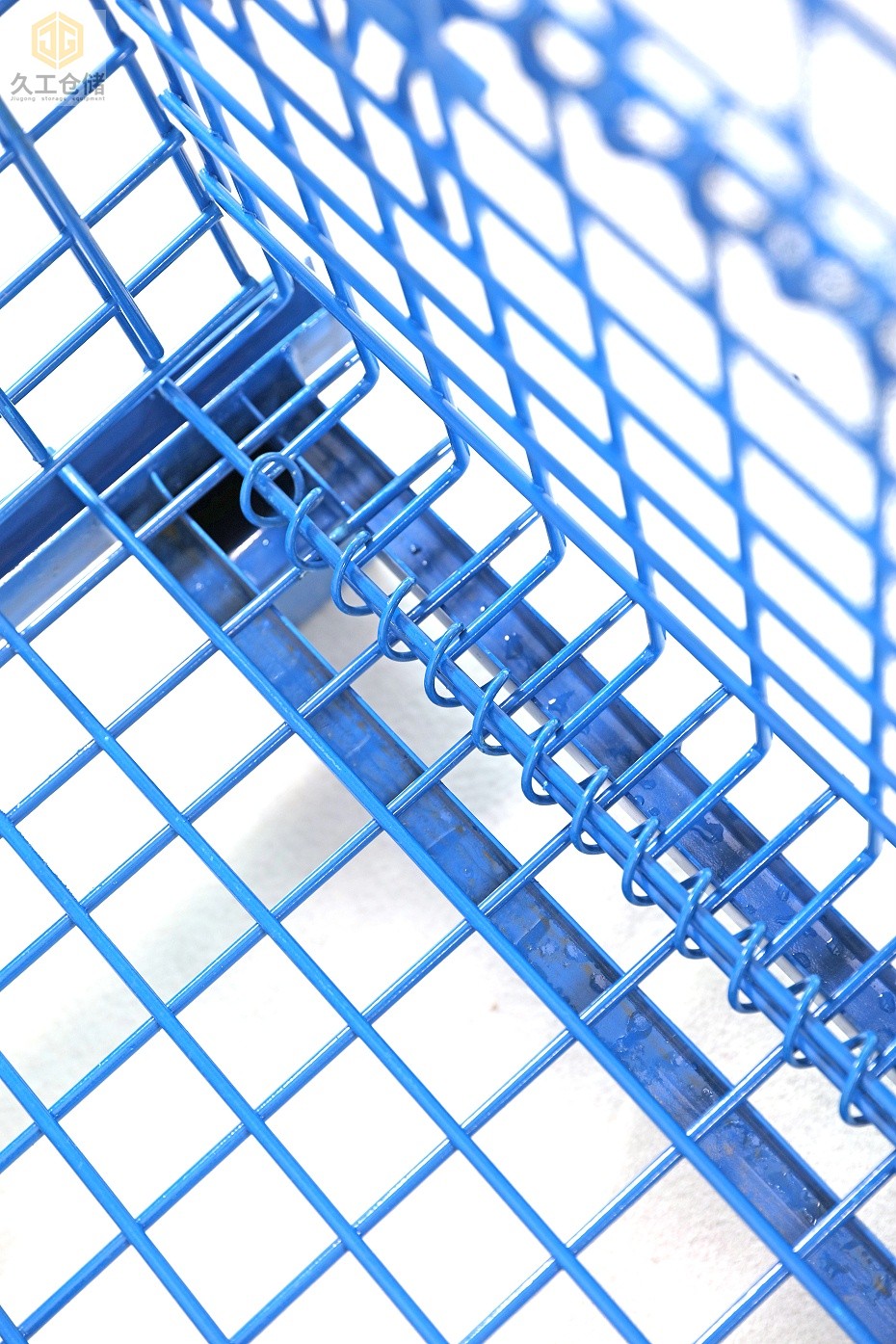 折疊式倉儲籠，噴塑倉儲籠解析，南京久工倉儲設(shè)備