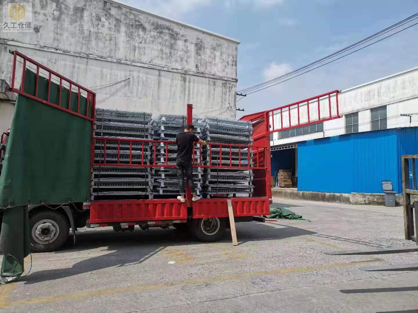 南京久工倉儲設備-倉儲籠 網層板發(fā)貨實拍照片（3）