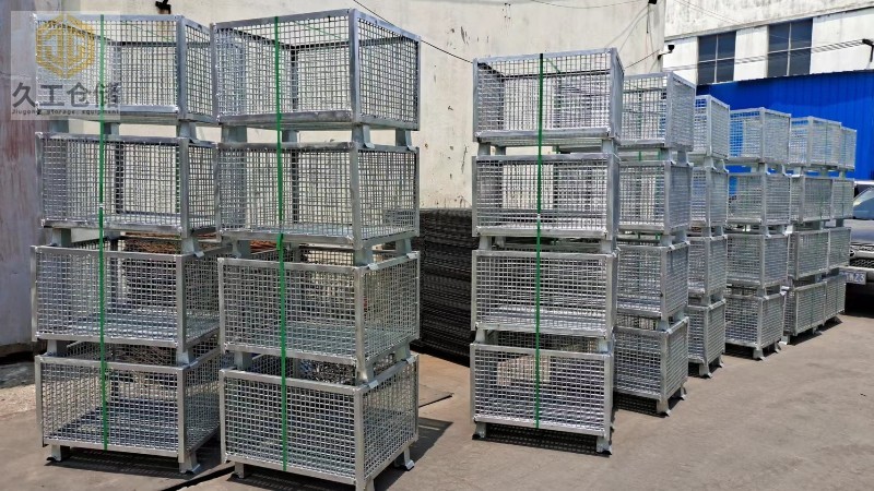 金屬周轉(zhuǎn)箱-角鋼鐵框-鋼制料框定制成品展示，南京久工倉儲設(shè)備，了解更多關(guān)注久工！