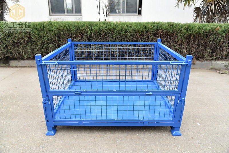 南京鋼制料箱，金屬周轉(zhuǎn)箱實體工廠，久工倉儲設(shè)備