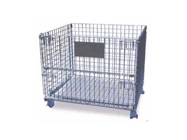 可堆垛折疊式鍍鋅倉(cāng)儲(chǔ)籠