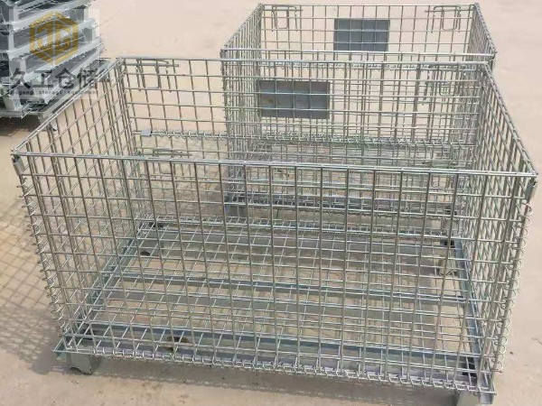 折疊式倉(cāng)儲(chǔ)籠鍍鋅蝴蝶籠-久工倉(cāng)儲(chǔ)籠