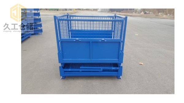 可折疊網(wǎng)箱，鋼制料箱，金屬周轉(zhuǎn)箱批發(fā)生產(chǎn)？南京久工倉儲設(shè)備