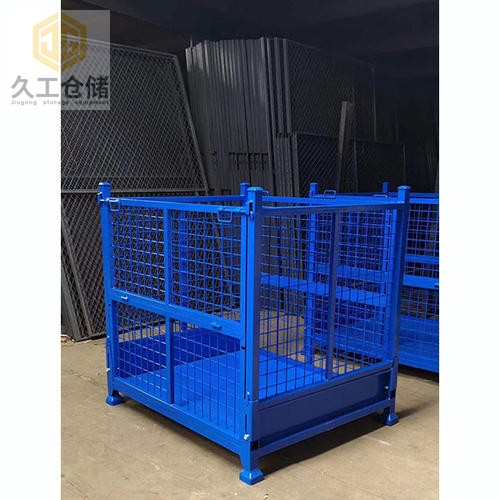 可折疊網(wǎng)箱，鋼制料箱，金屬周轉(zhuǎn)箱批發(fā)生產(chǎn)？南京久工倉儲設(shè)備