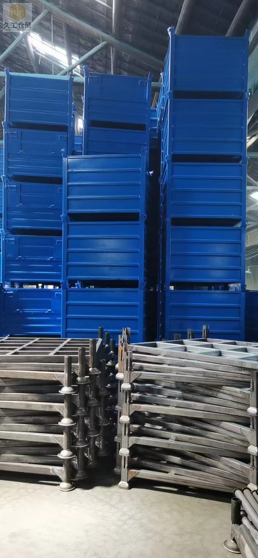 鐵皮箱，固定鐵箱-南京久工倉儲設(shè)備-鐵箱廠家直銷