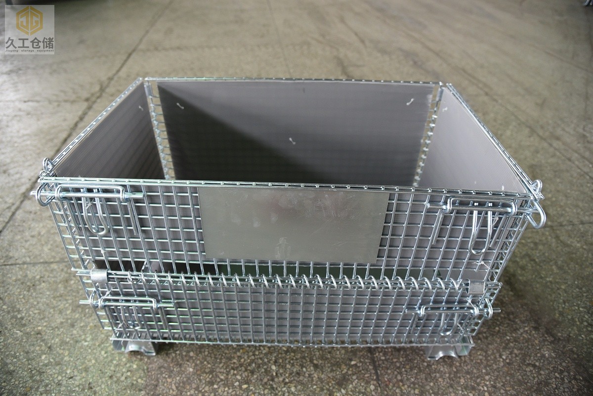 久工倉儲(chǔ)-中空板倉儲(chǔ)籠-灰色中空板-折疊式倉儲(chǔ)籠支持定制-南京倉儲(chǔ)籠廠家-久工倉儲(chǔ)籠