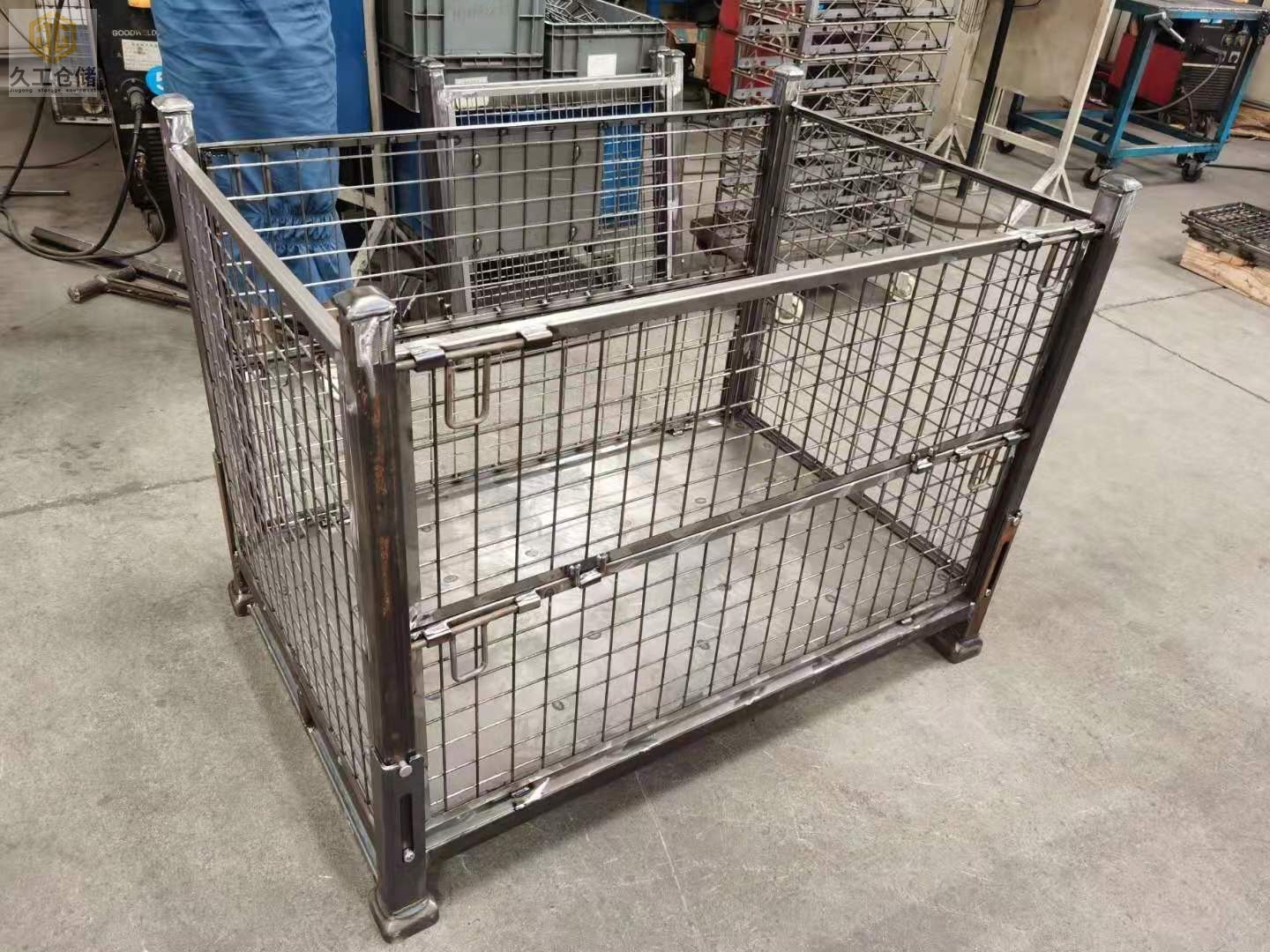 南京久工倉儲金屬周轉(zhuǎn)箱，可折疊網(wǎng)箱的應(yīng)用特點(diǎn)？