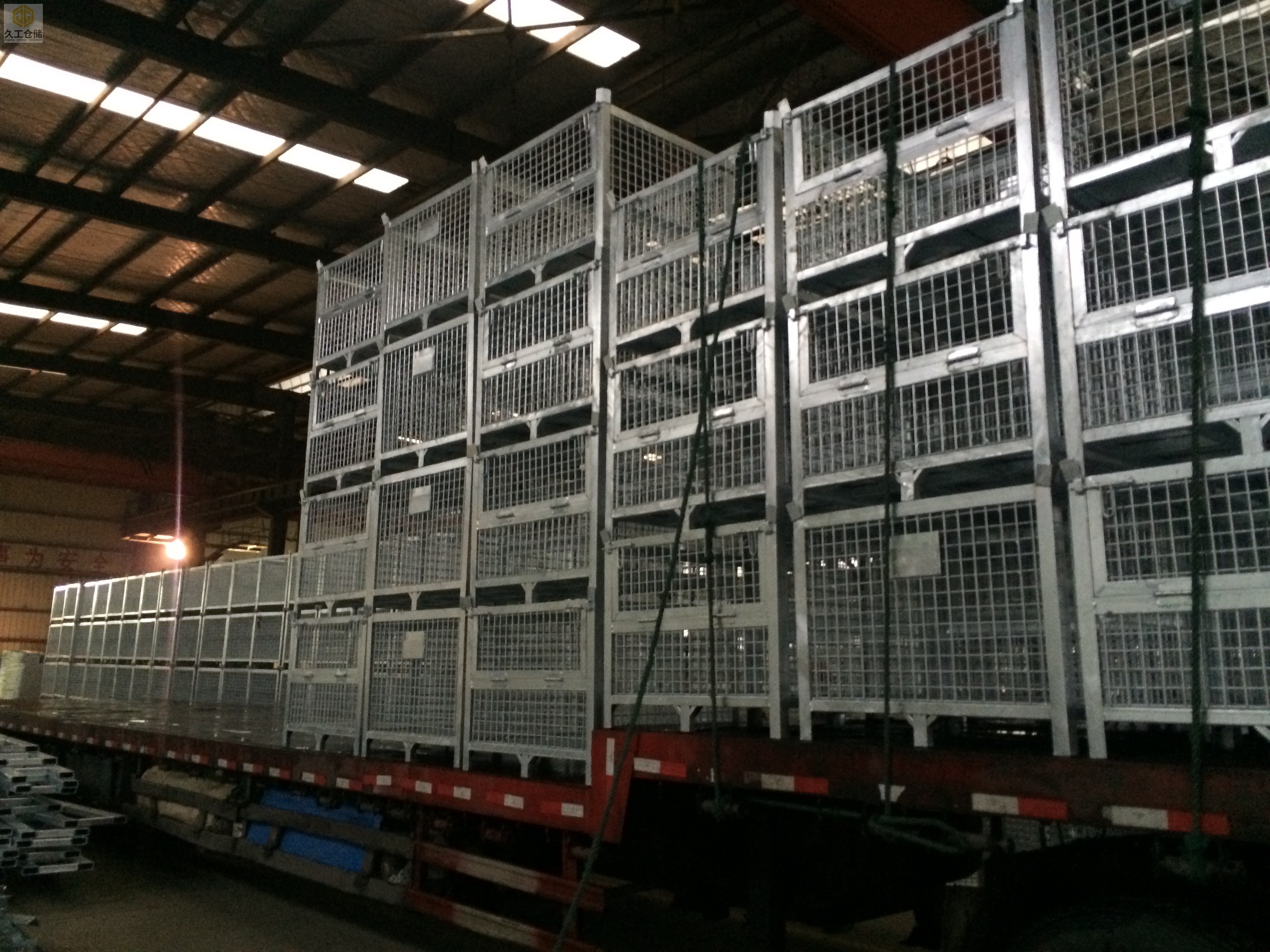 不可折疊料箱-鋼制料框-不可折疊網(wǎng)箱-南京久工倉儲設(shè)備