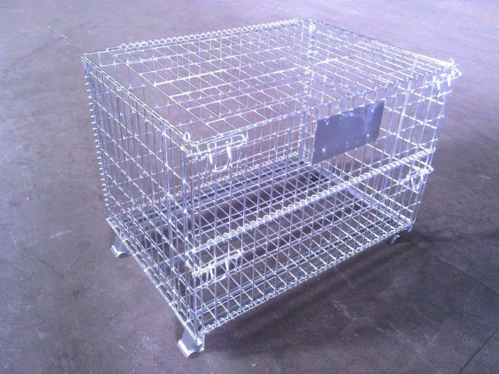 南京倉儲籠周轉(zhuǎn)筐廠家貨架籠車折疊式快遞分揀筐可訂制