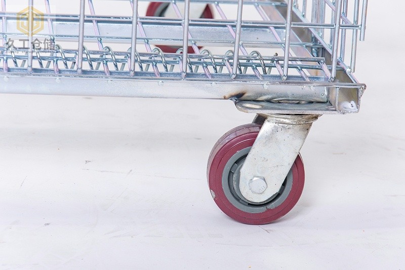 腳輪倉(cāng)儲(chǔ)籠細(xì)節(jié)展示，久工倉(cāng)儲(chǔ)設(shè)備