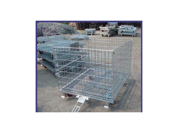 折疊式中空板牽引腳輪倉儲(chǔ)籠